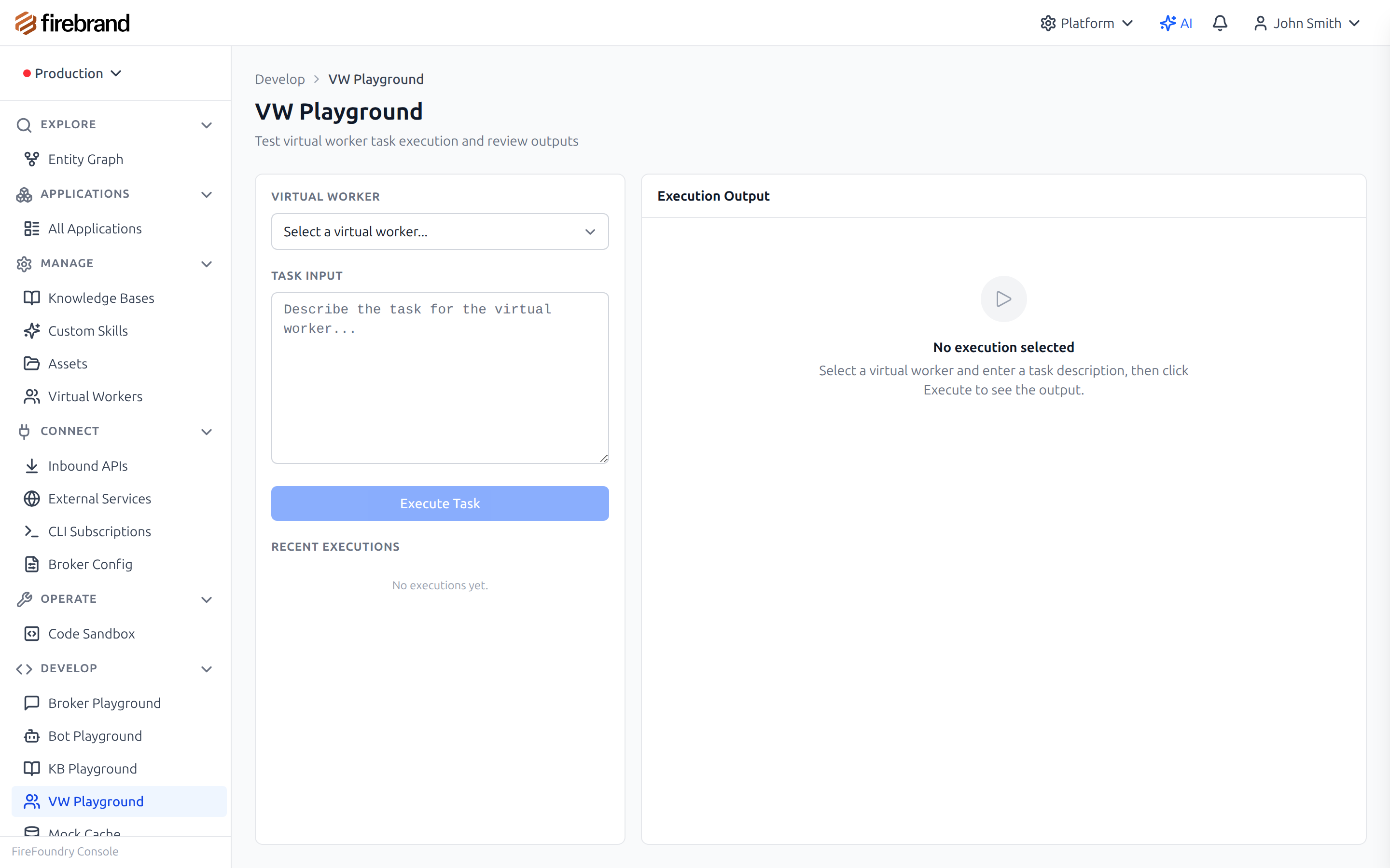 Virtual Worker Playground